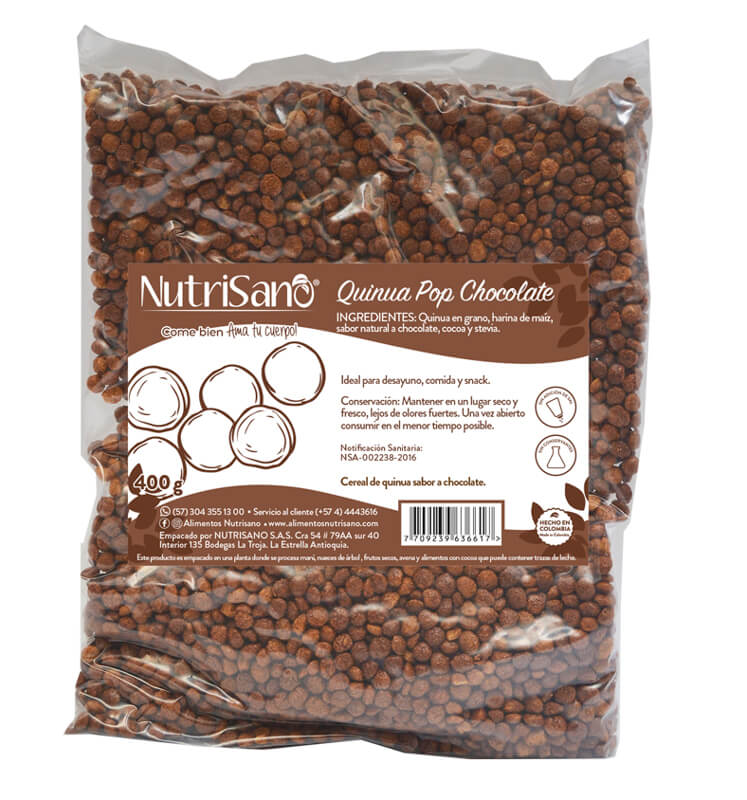 Cereal Quinua POP Chocolate x 400 gr
