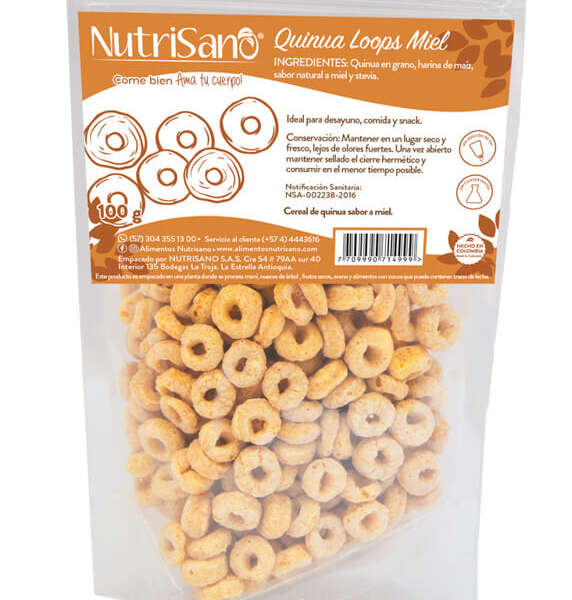 Cereal Quinua LOOPS Miel x 100 gr