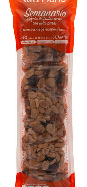 Semanario Mezcla de Frutos Secos con Uvas Pasas