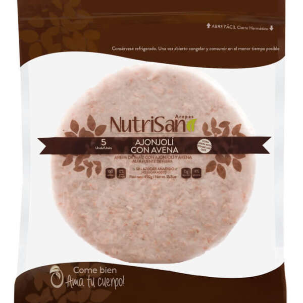 Arepa Ajonjolí con Avena x 5 Unidades