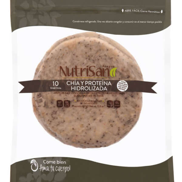 Arepa Chia con Whey Protein x 10 Unidades